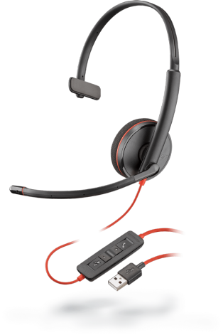 Plantronics slúchadlá BLACKWIRE, C3210 USB-A