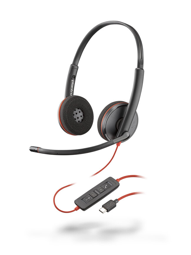 Plantronics slúchadlá BLACKWIRE, C3220 USB-C