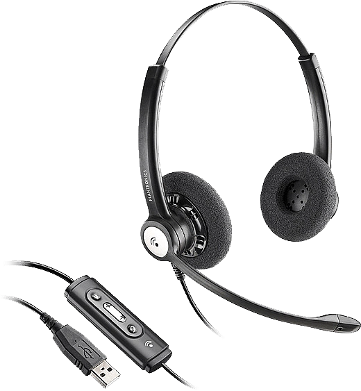 Plantronics slúchadlá ENTERA HW121N-USB na obe uši